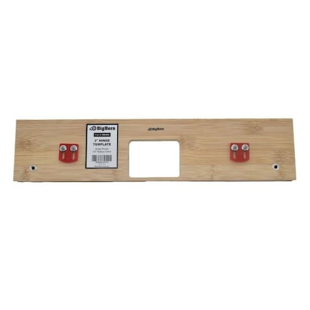 Big Horn 3" Hinge Template, Single Pocket, 1/4" Radius Corner Replaces 301 70161